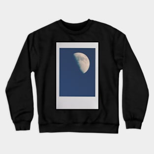 First Quarter Moon Instant Photo Crewneck Sweatshirt